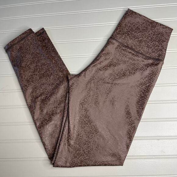 NWOT OFFLINE by AERIE Tan Snake Print Athletic Workout Leggings Sz M - Picture 1 of 5